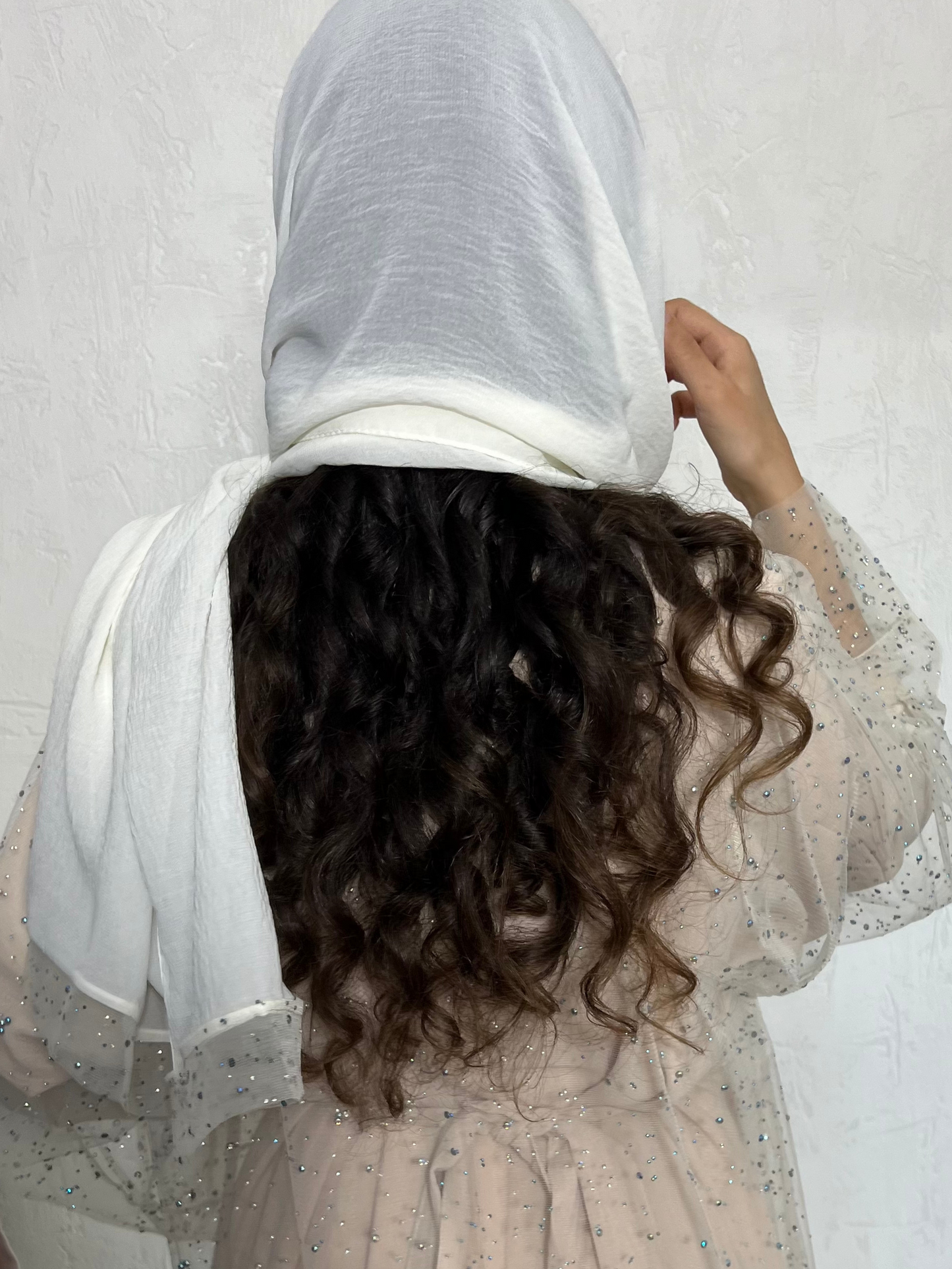 Abaya Dubaï beige / rose / nude à strass