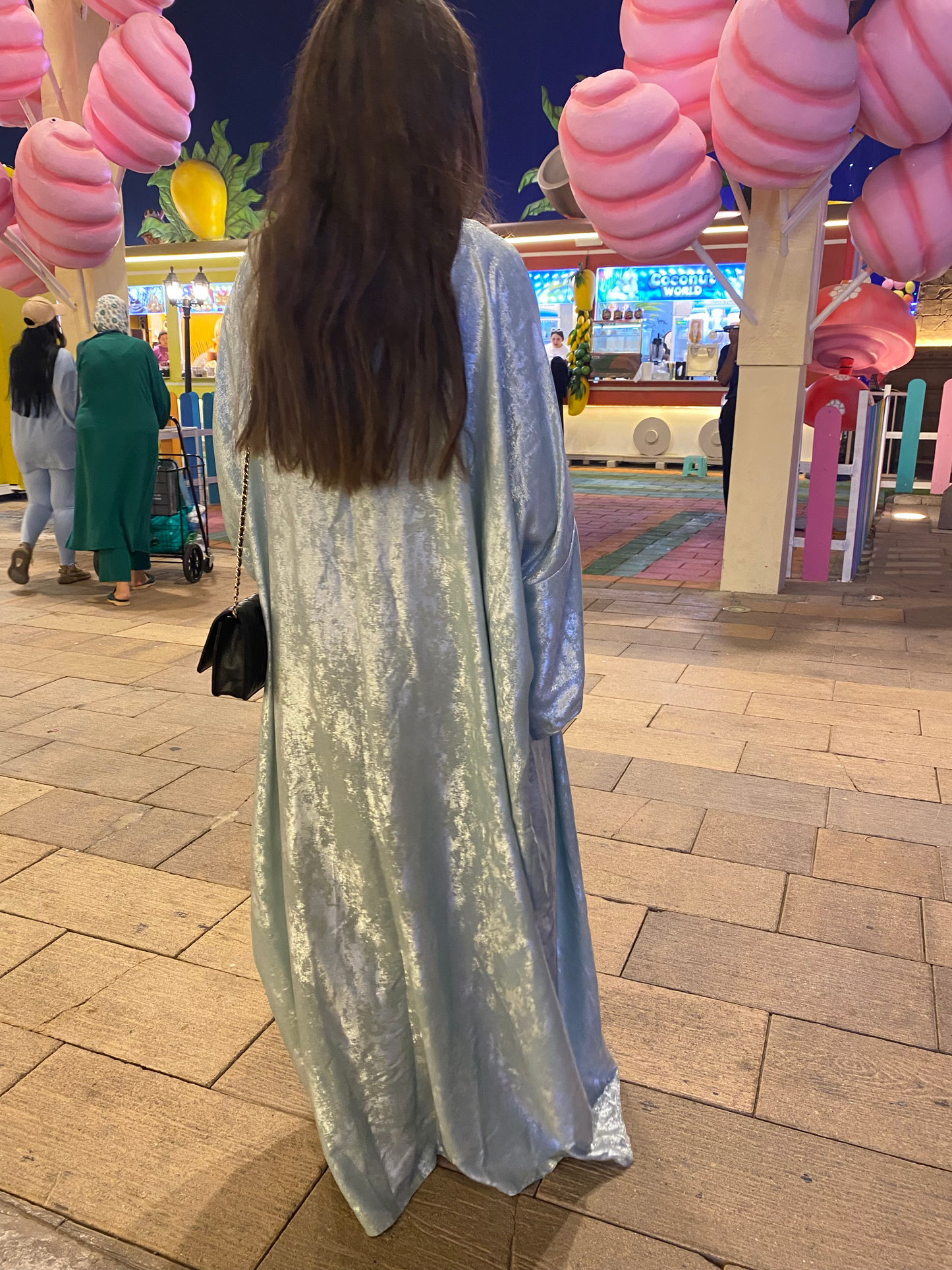Mint Glow Abaya