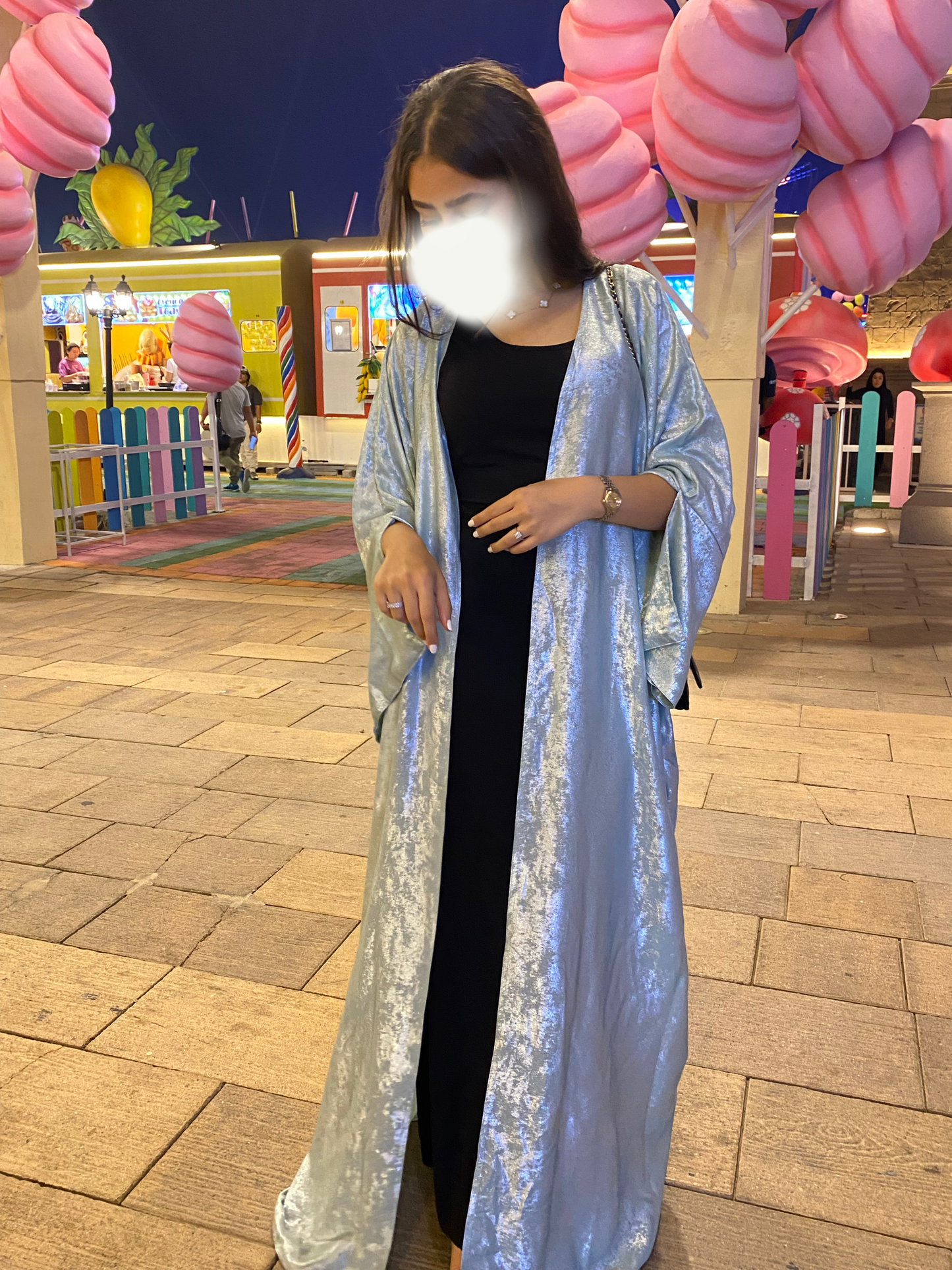 Mint Glow Abaya