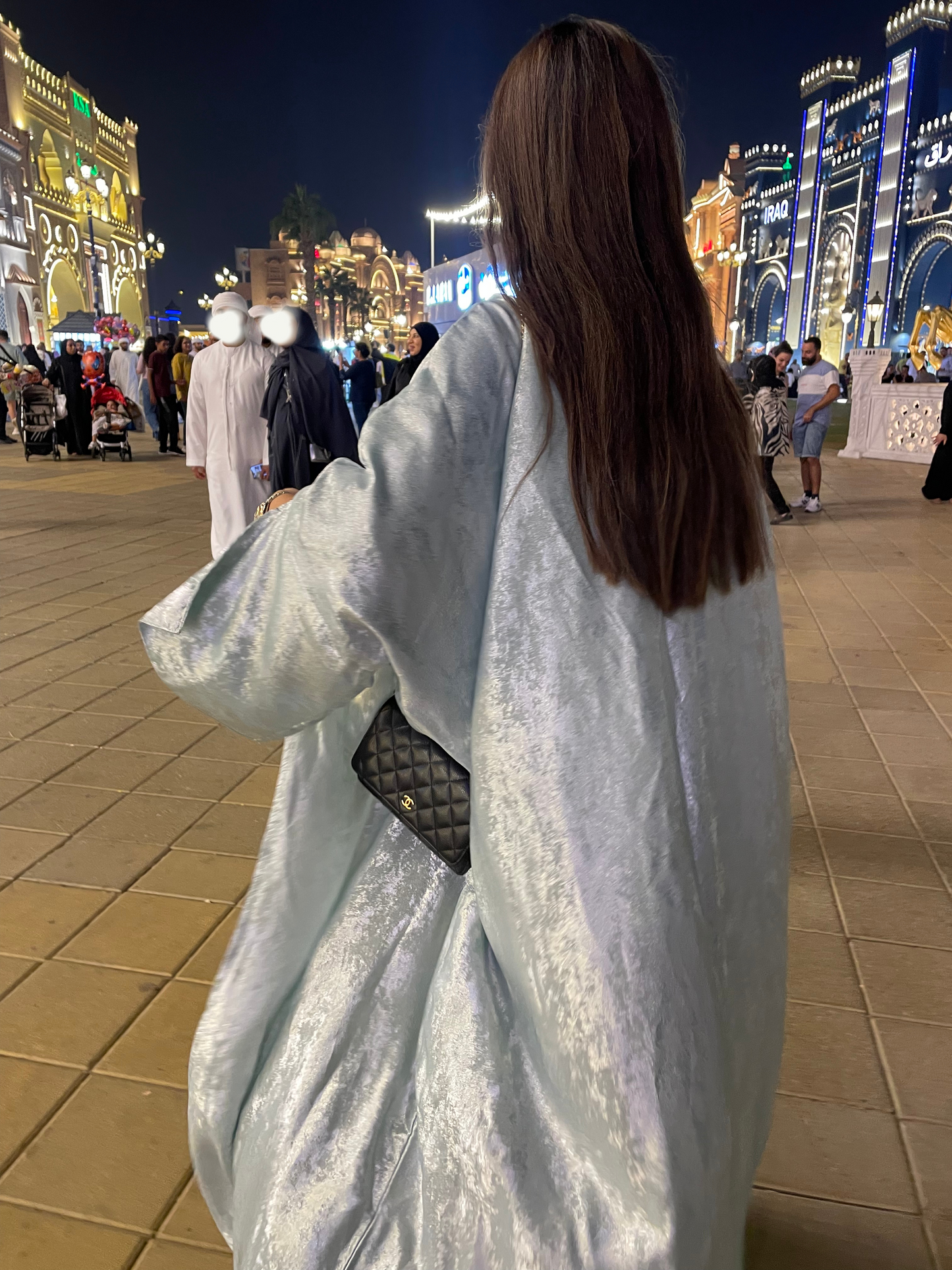 Mint Glow Abaya