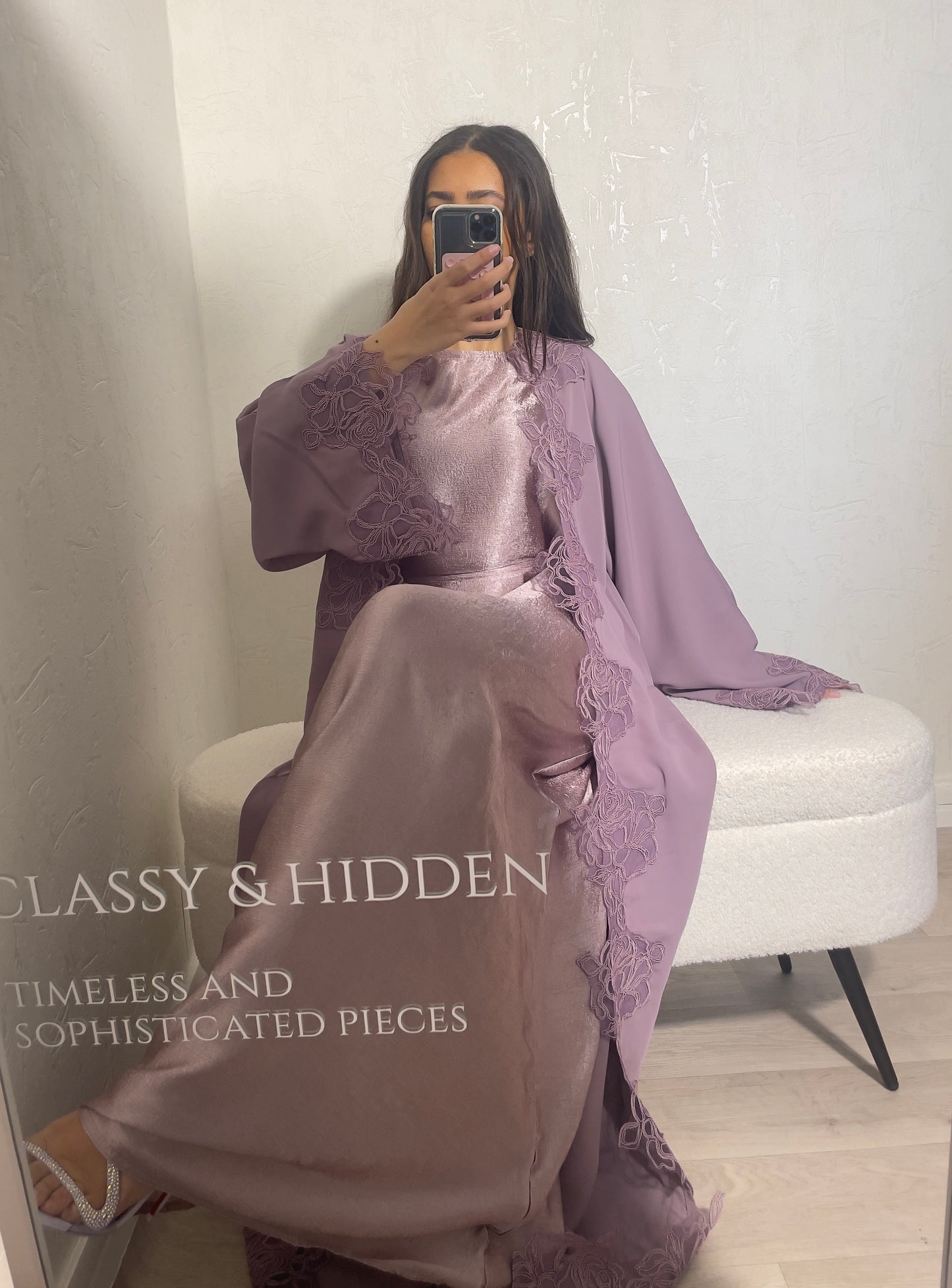 Petal Lace Abaya