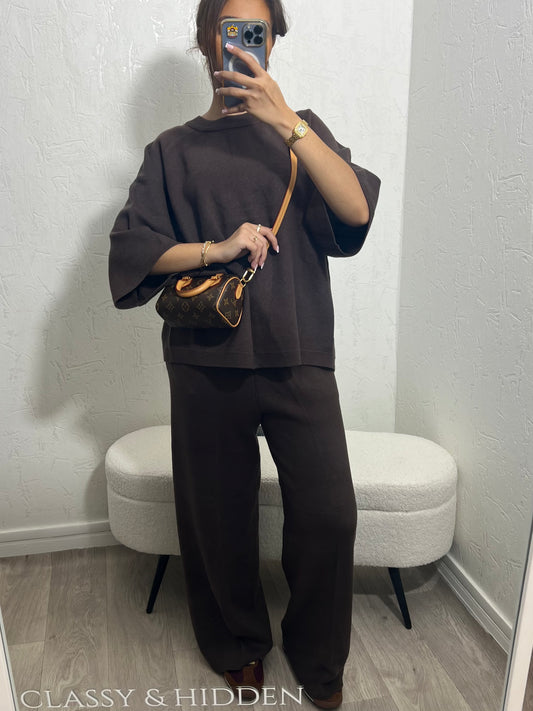 Ensemble Cosy Oversize - Chocolat