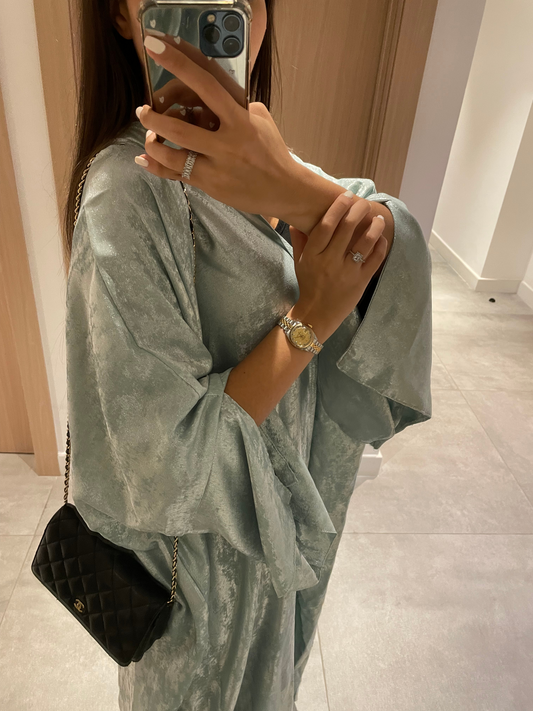 Mint Glow Abaya