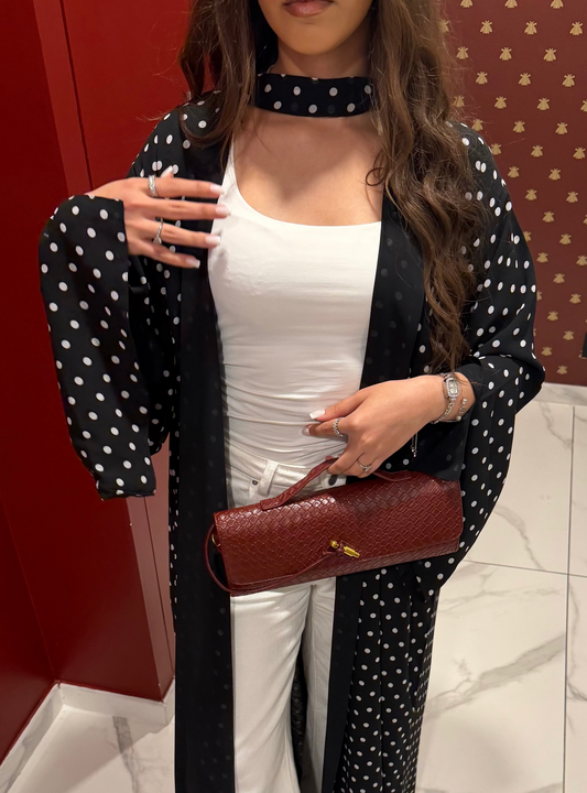 Lady Noire Abaya - 3 pièces